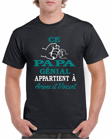 T-shirt Papa Génial